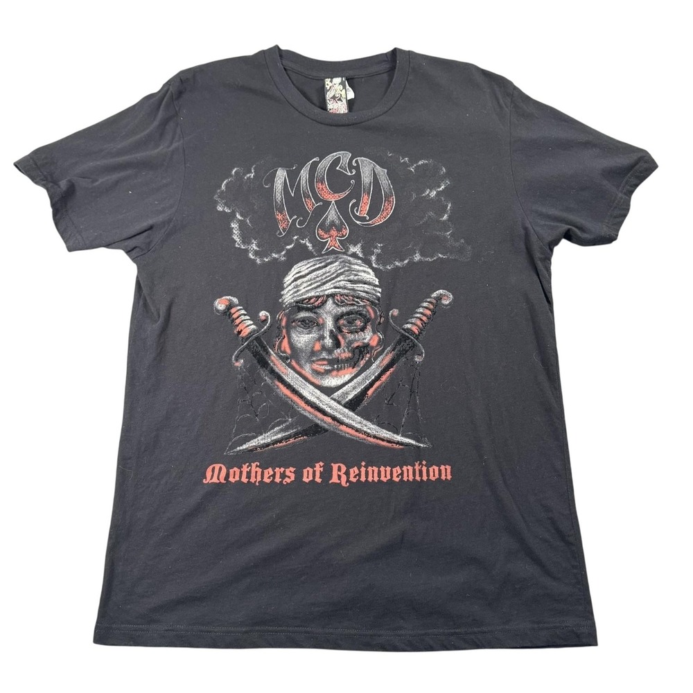 Vintage MCD Mothers Of Reinvention Shirt Mens Large Black Graphic Band 90s